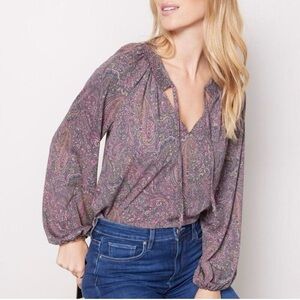 Evereve Kyra NEW Paisley Blouse M